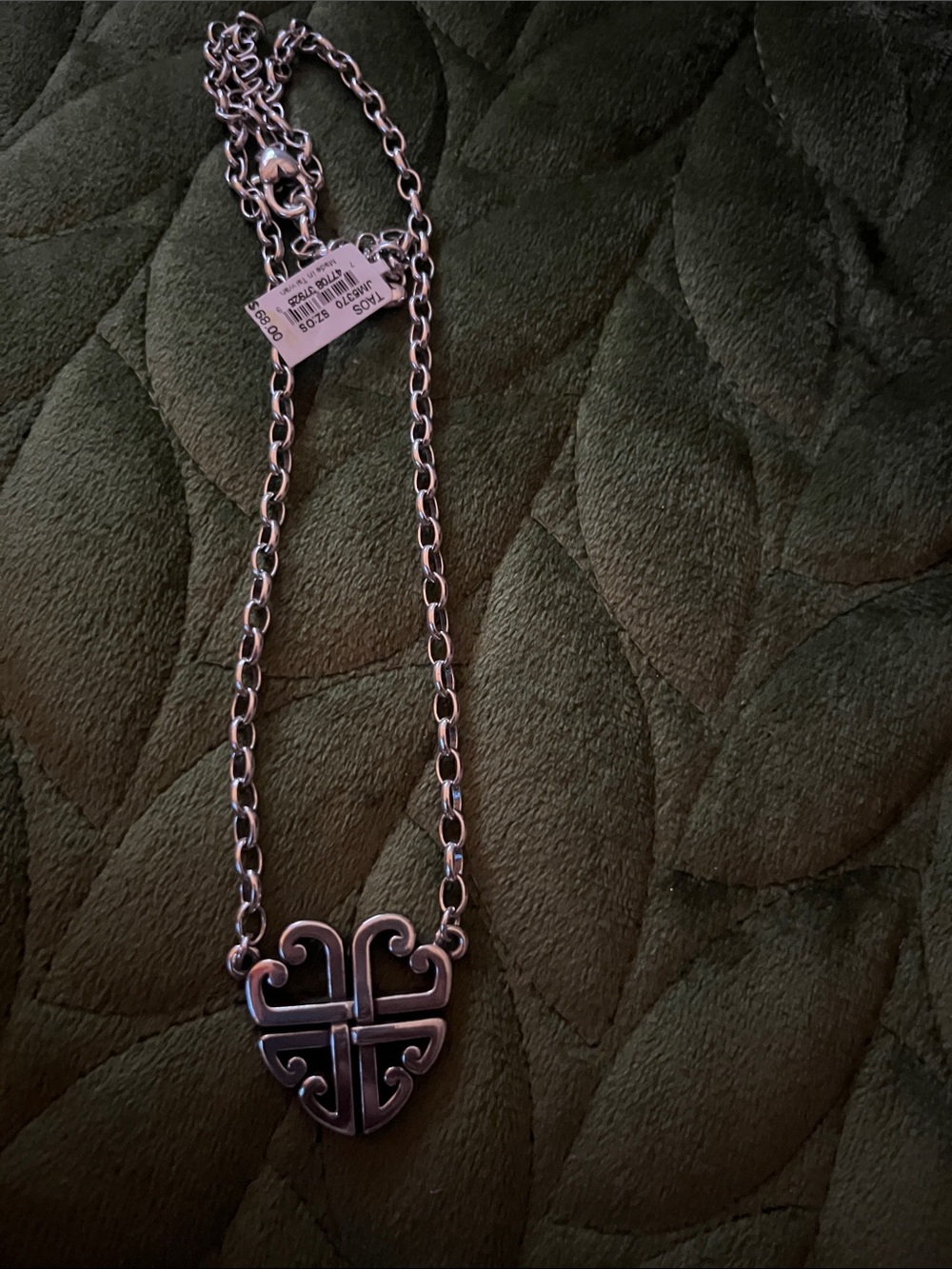 Brighton Silver-Tone Heart Pendant Necklace